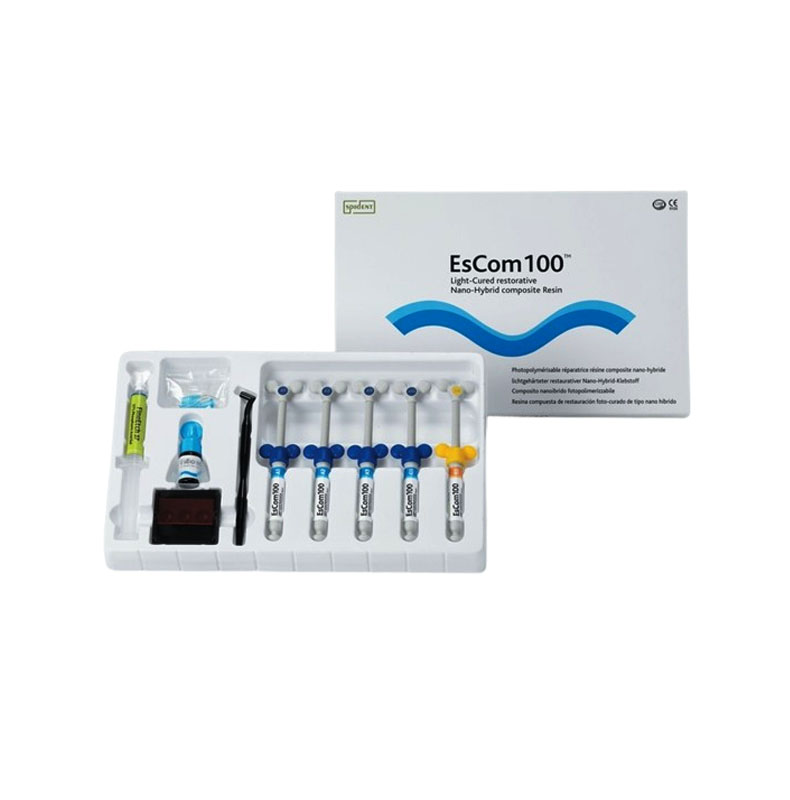 کیت کامپوزیت نانوهیبرید لایت کیور - SPIDENT - EsCom100